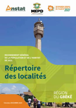 Couverture de Répertoire des Localités - Gbêkê