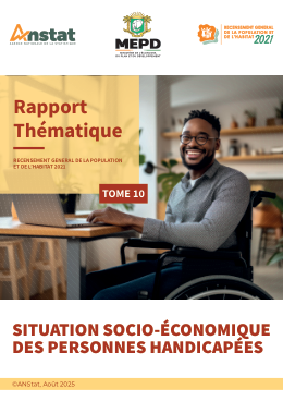 Couverture : Tome 10 - Situation socio-économique des personnes handicapées