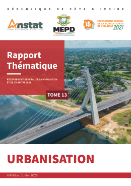 Couverture de Analyses Thématiques - Tome 13 - Urbanisation