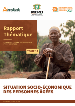 Couverture : Tome 11 - Situation socio-économique des personnes âgées