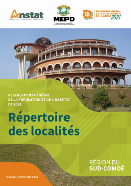 Couverture de Répertoire des Localités - Sud-Comoé