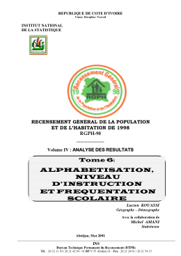 Couverture de A.Tome 06 Alphabétisation, instruction, fréquentation scolaire