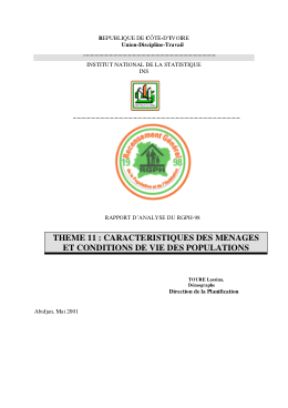 Couverture de A.Tome 12 caractéristiques des ménages