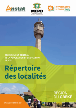 Couverture de Répertoire des Localités - Gbêkê