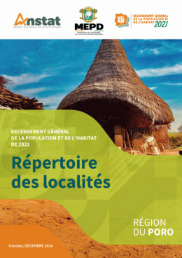 Couverture de Répertoire des Localités - Poro