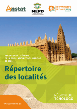 Couverture de Répertoire des Localités - Tchologo