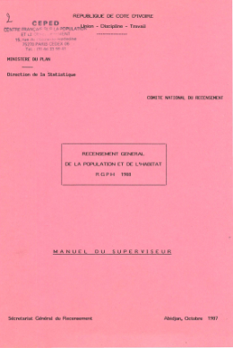 Couverture de MANUEL SUPERVISEUR 1988